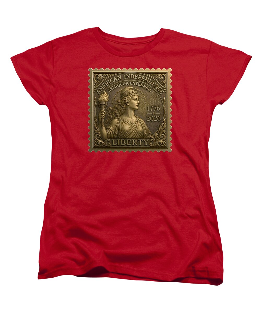 Liberty Gold Foil II - Women's T-Shirt (Standard Fit)