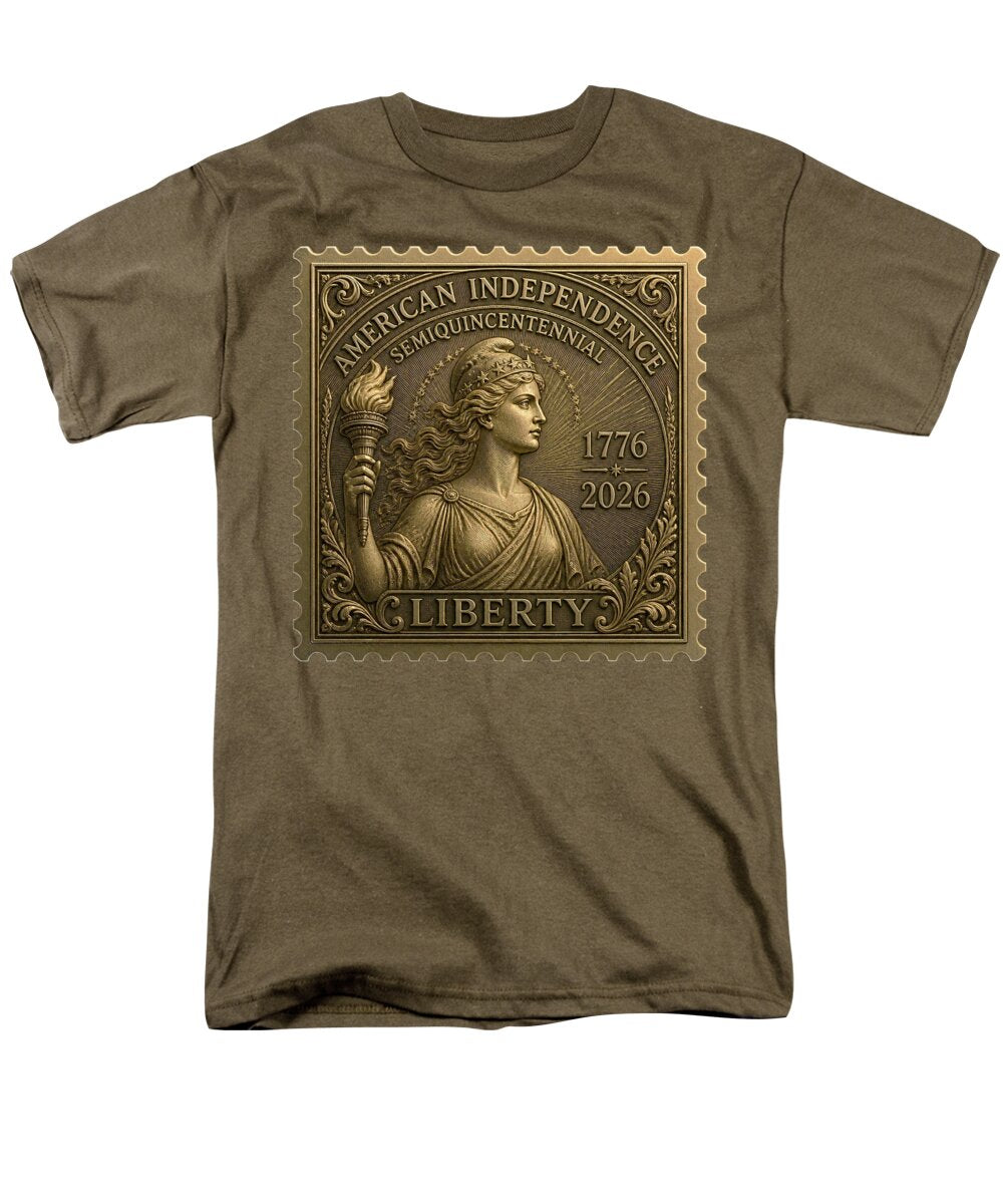 Liberty Gold Foil II - Men's T-Shirt  (Regular Fit)
