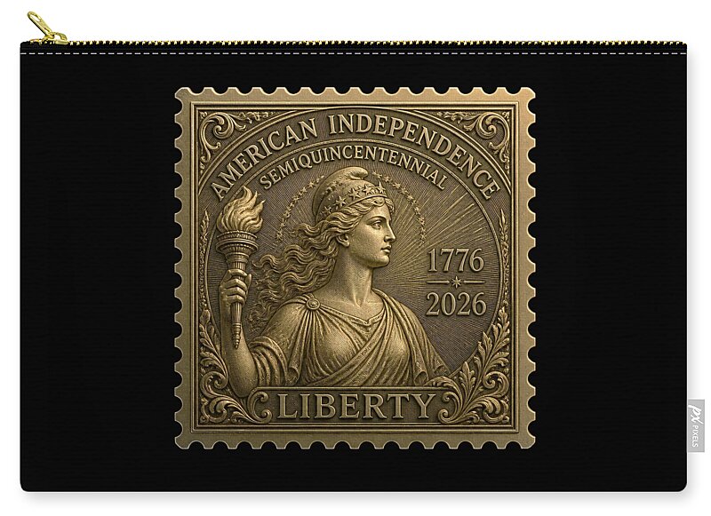 Liberty Gold Foil II - Zip Pouch