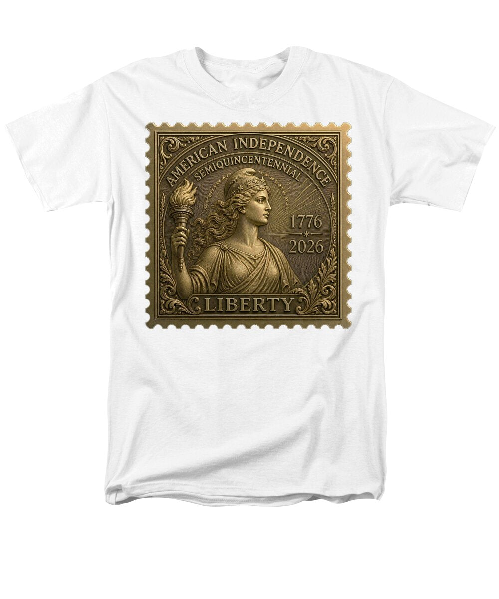 Liberty Gold Foil II - Men's T-Shirt  (Regular Fit)