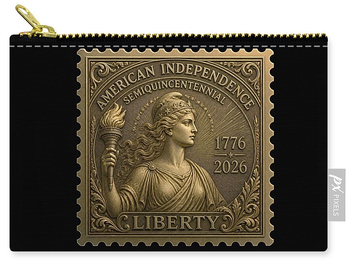 Liberty Gold Foil II - Zip Pouch