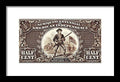 Minuteman 1/2c - Framed Print