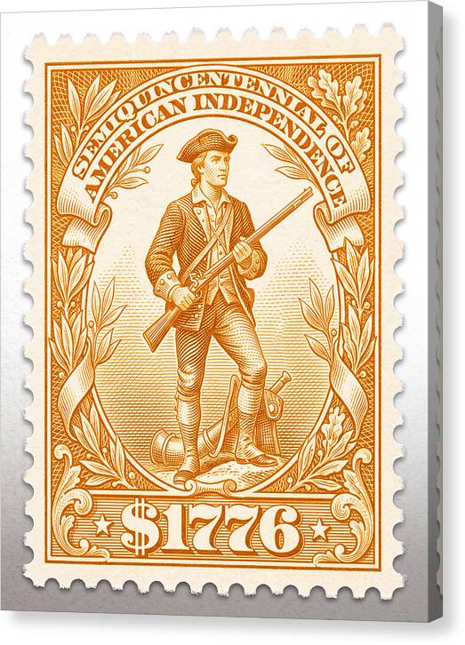 Minuteman $1776 - Canvas Print