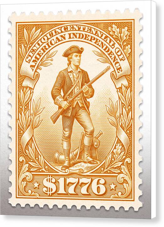Minuteman $1776 - Canvas Print