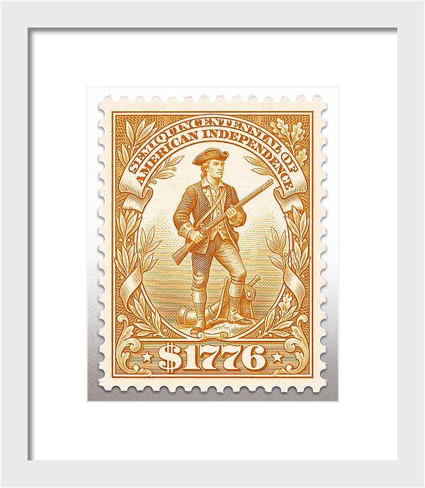 Minuteman $1776 - Framed Print