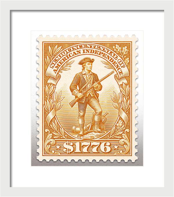 Minuteman $1776 - Framed Print