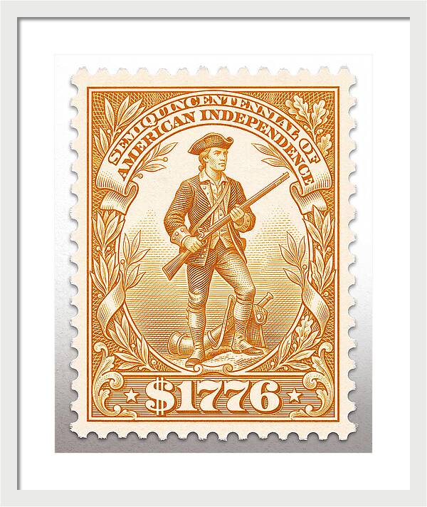 Minuteman $1776 - Framed Print