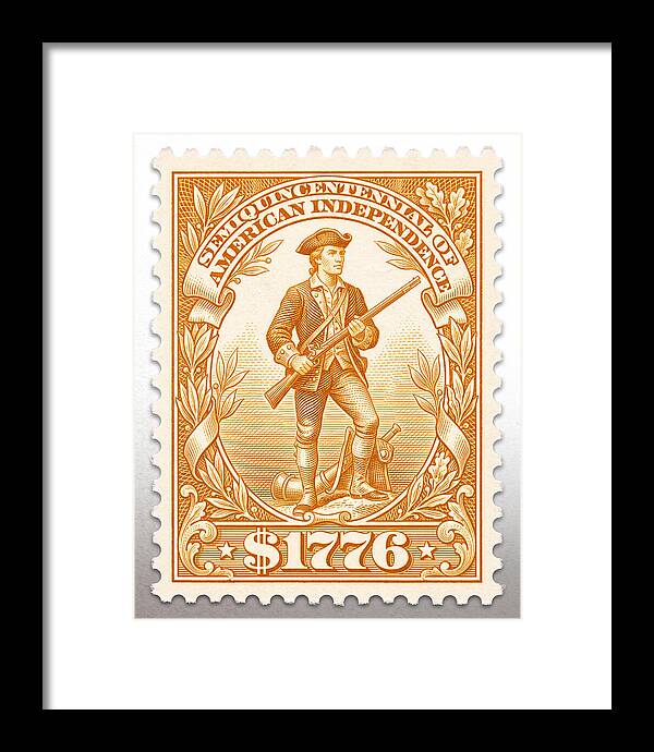 Minuteman $1776 - Framed Print