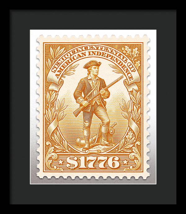 Minuteman $1776 - Framed Print