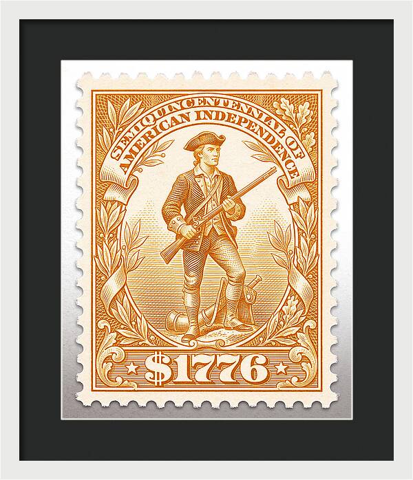 Minuteman $1776 - Framed Print