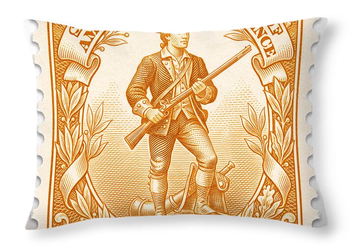 Minuteman $1776 - Throw Pillow