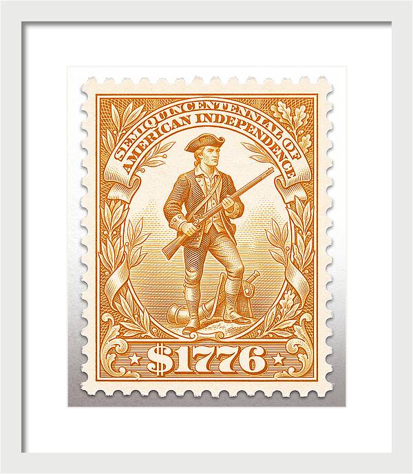 Minuteman $1776 - Framed Print