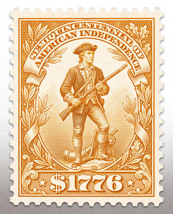 Minuteman $1776 - Art Print