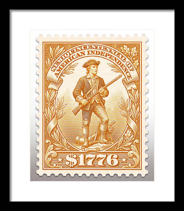 Minuteman $1776 - Framed Print
