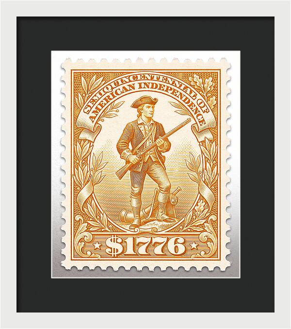 Minuteman $1776 - Framed Print