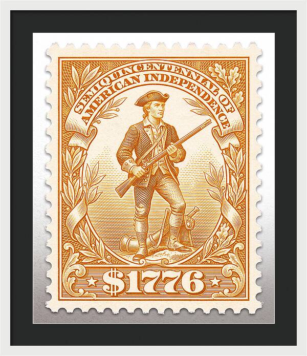 Minuteman $1776 - Framed Print