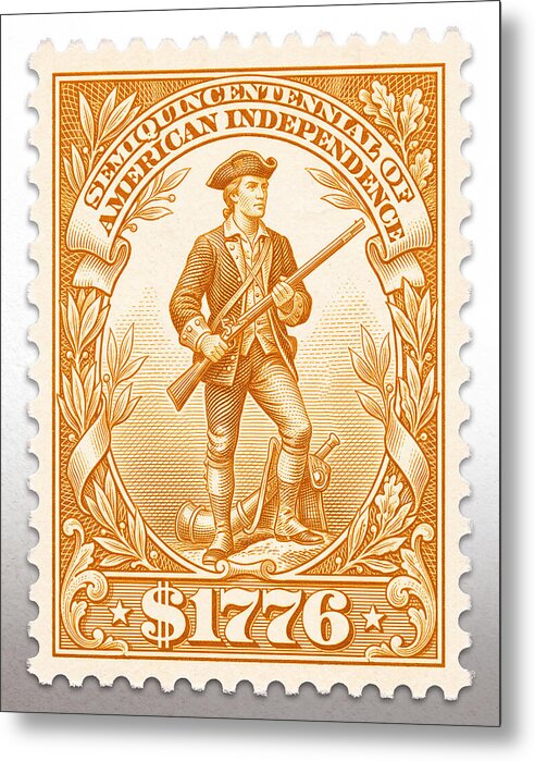 Minuteman $1776 - Metal Print