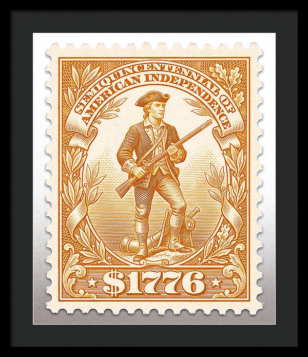 Minuteman $1776 - Framed Print