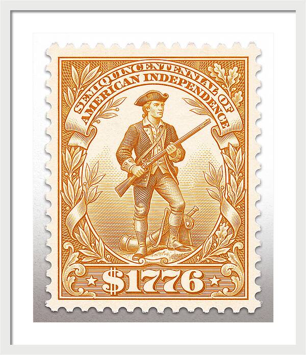 Minuteman $1776 - Framed Print