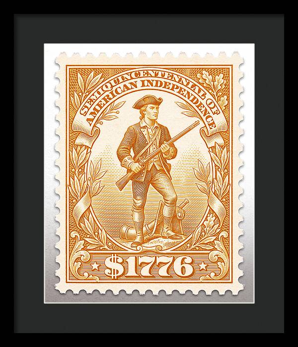 Minuteman $1776 - Framed Print