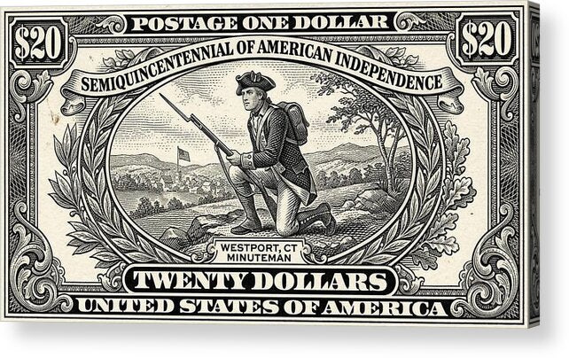 Minuteman $20 - Acrylic Print