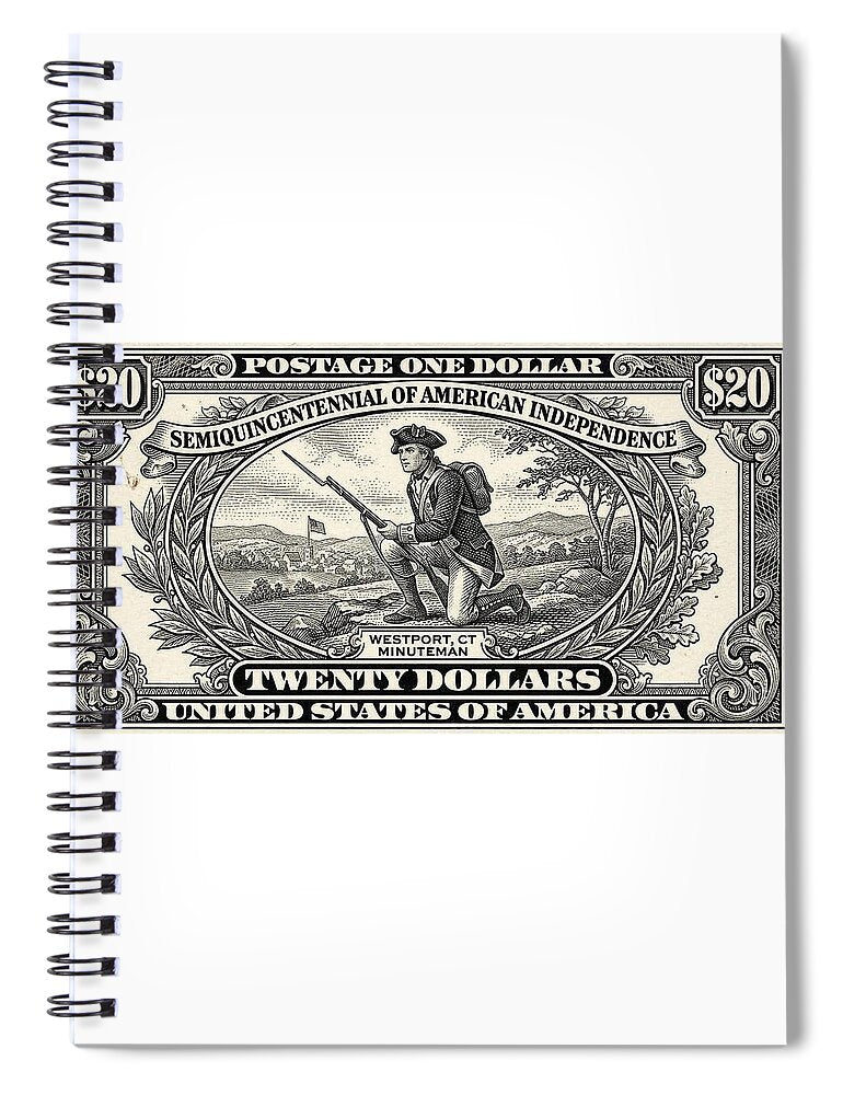 Minuteman $20 - Spiral Notebook