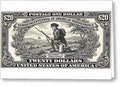 Minuteman $20 - Greeting Card