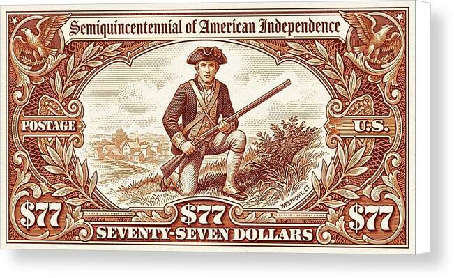 Minuteman $77 - Canvas Print