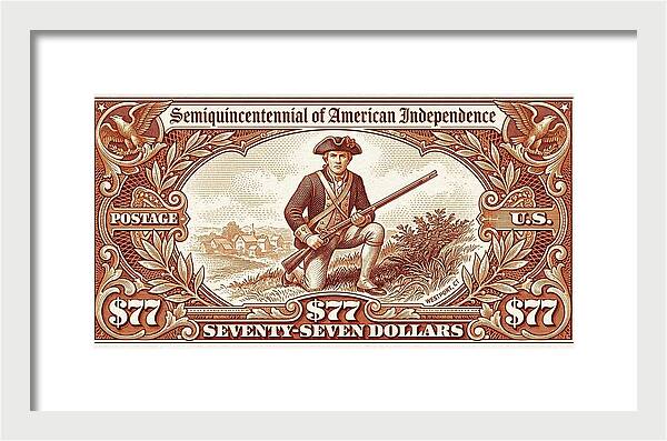 Minuteman $77 - Framed Print