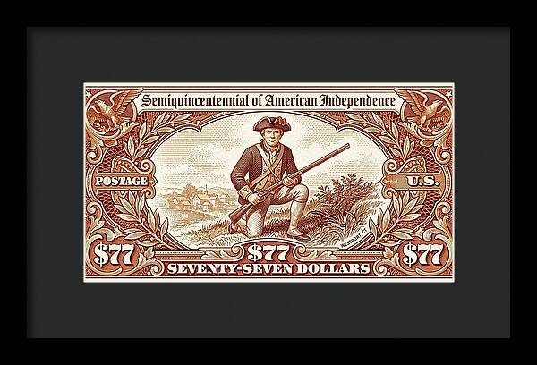 Minuteman $77 - Framed Print