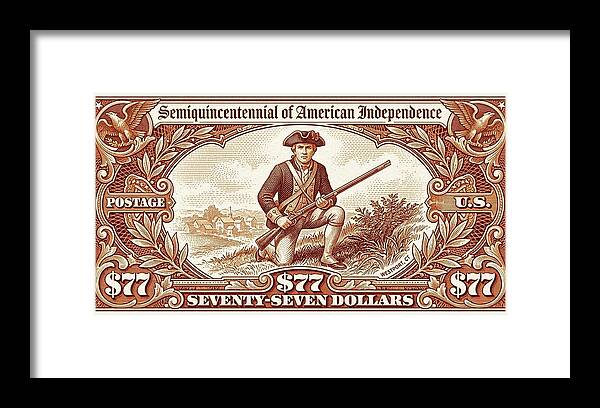 Minuteman $77 - Framed Print