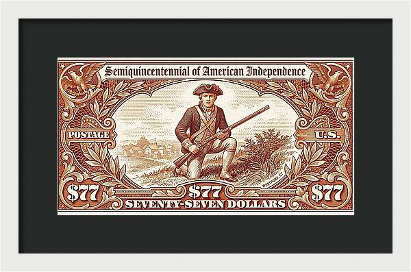 Minuteman $77 - Framed Print