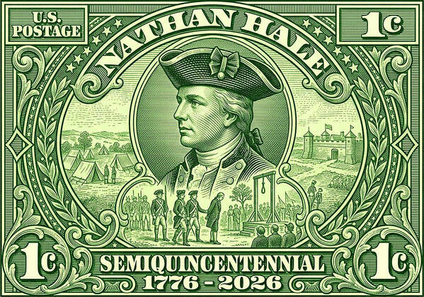 Nathan Hale 1c - Art Print