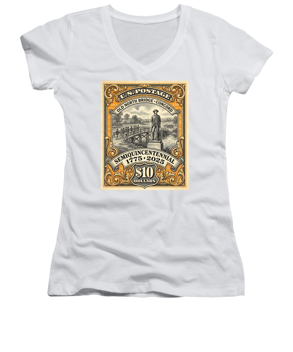 Old North Bridge $10 - Women's V-Neck
