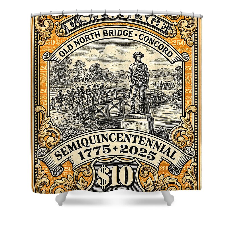Old North Bridge $10 - Shower Curtain