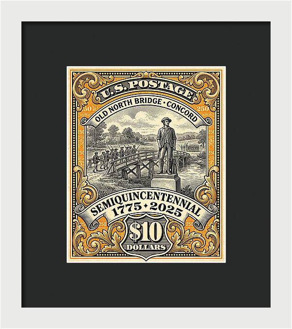 Old North Bridge $10 - Framed Print