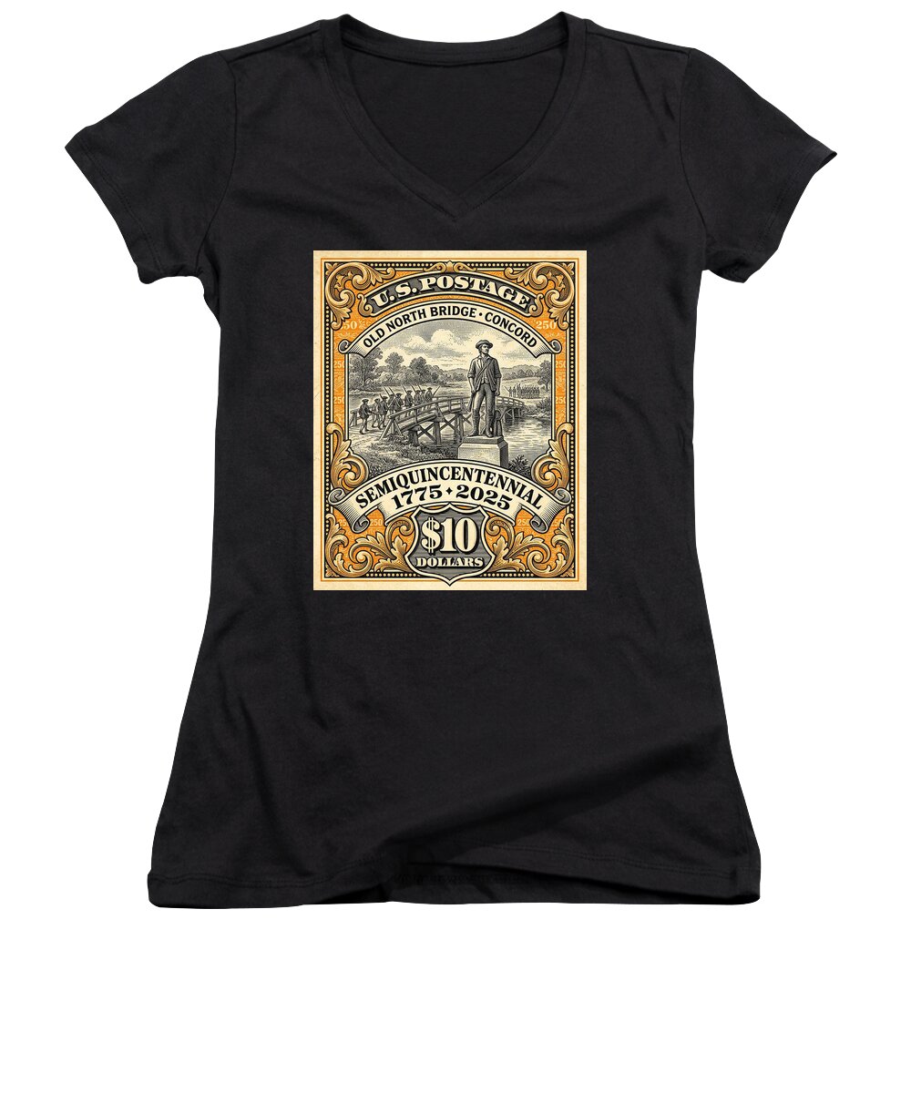 Old North Bridge $10 - Women's V-Neck