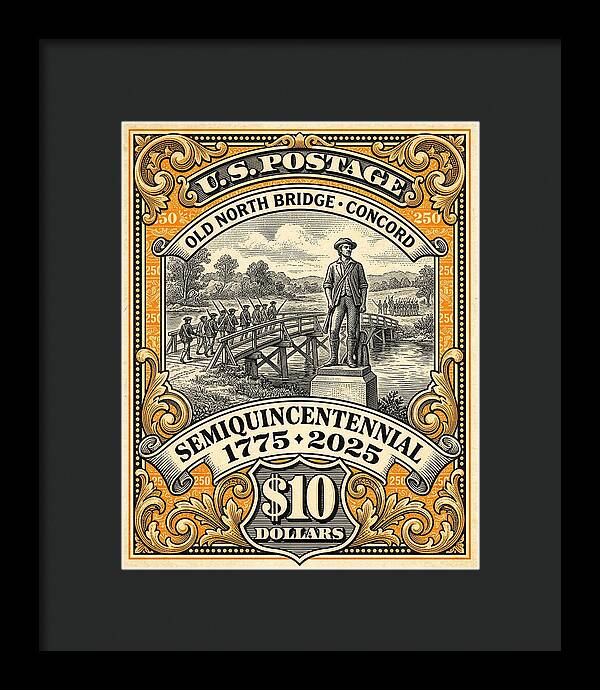 Old North Bridge $10 - Framed Print