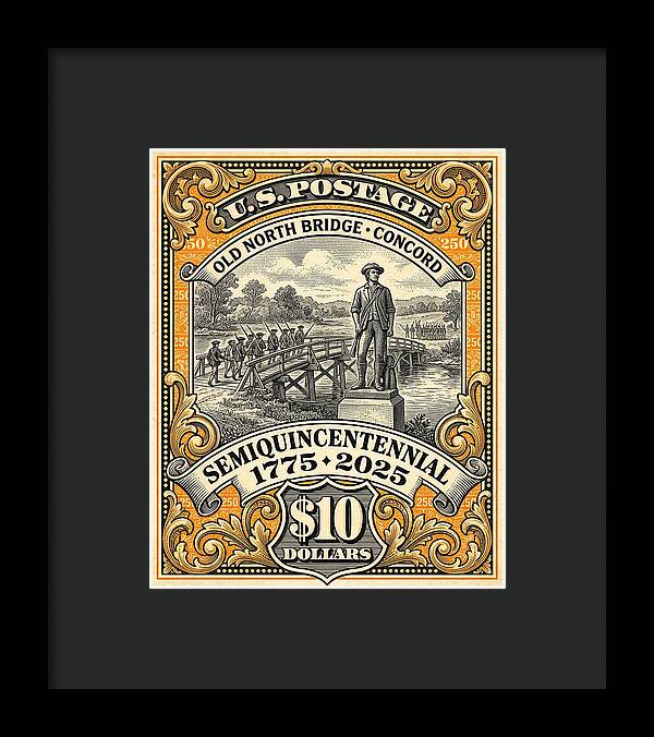 Old North Bridge $10 - Framed Print