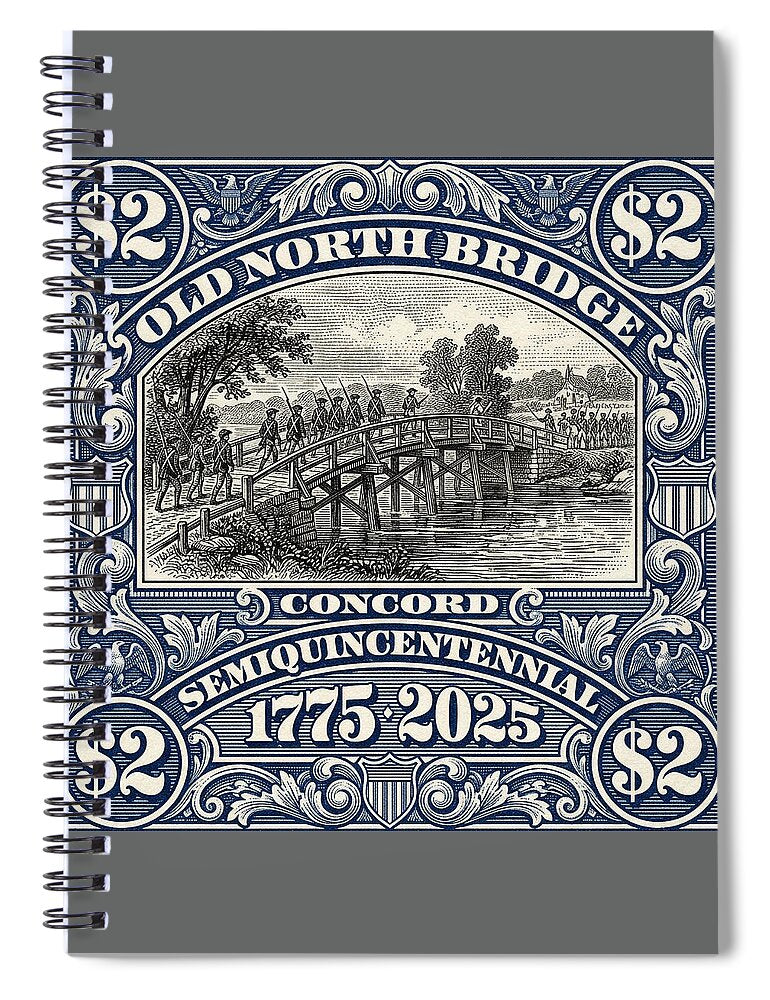 Old North Bridge $2 - Spiral Notebook