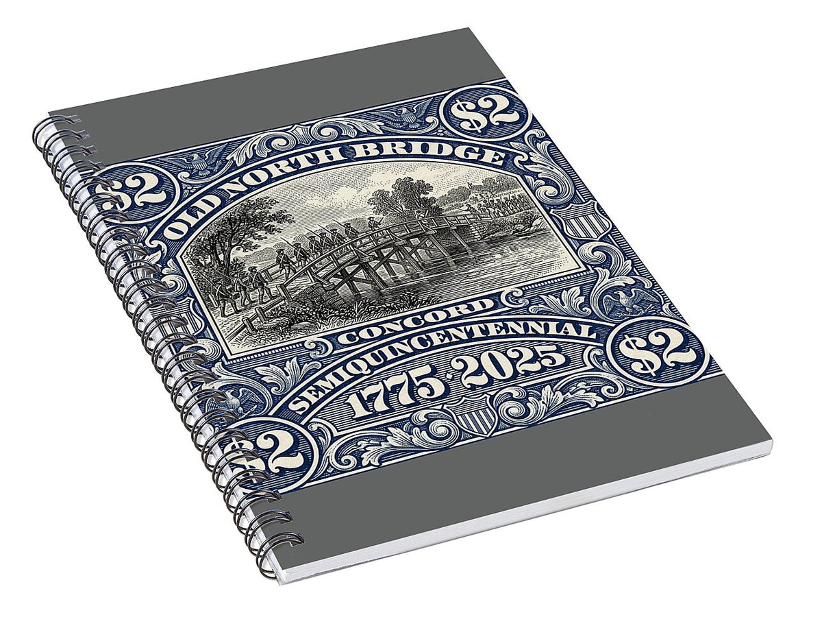 Old North Bridge $2 - Spiral Notebook
