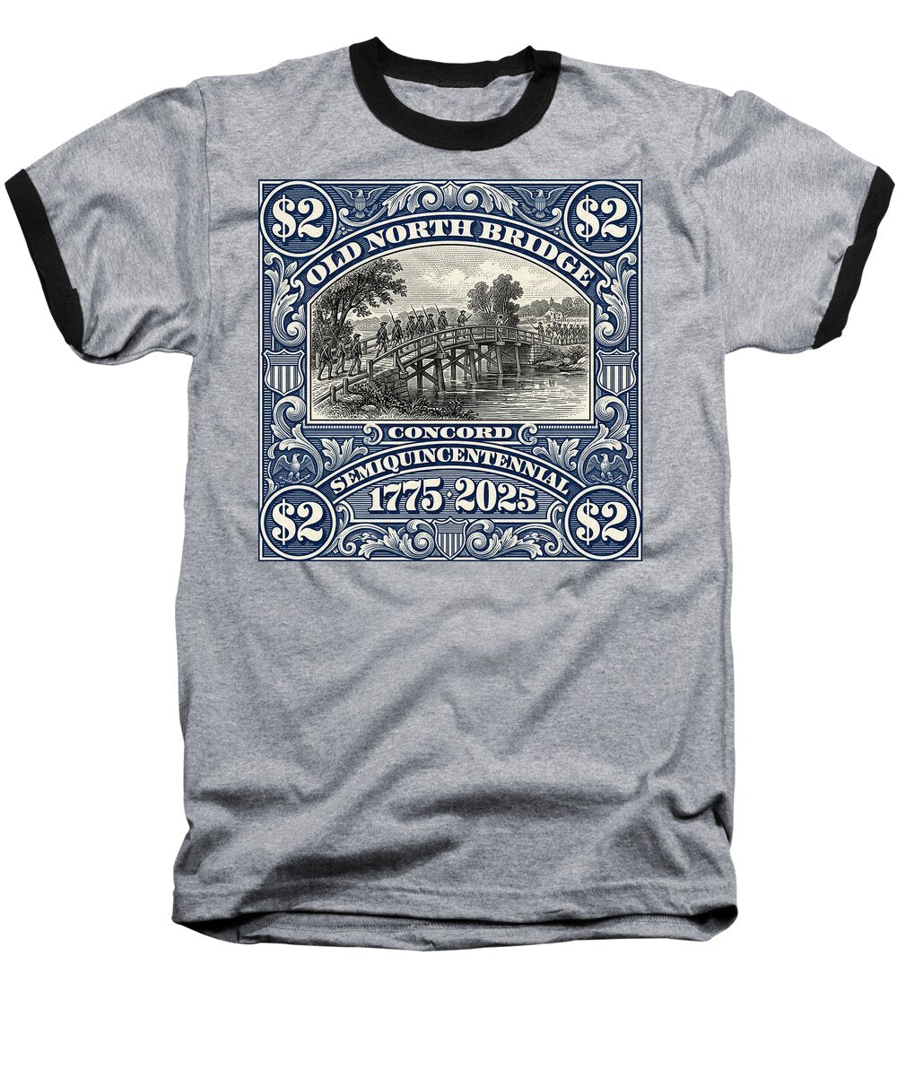 Old North Bridge $2 - Baseball T-Shirt