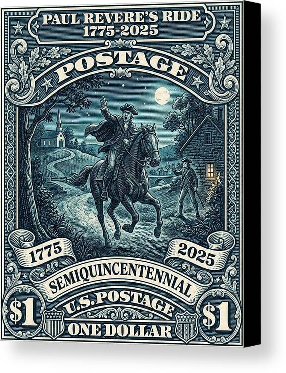 Paul Revere $1 - Canvas Print