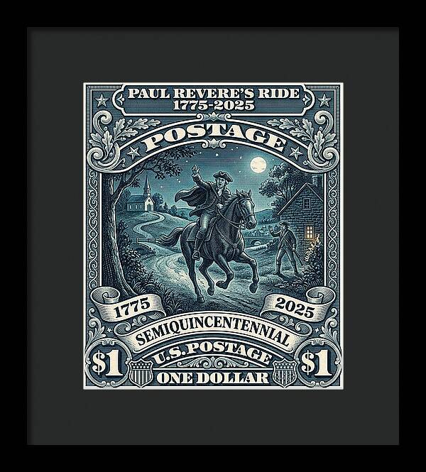 Paul Revere $1 - Framed Print