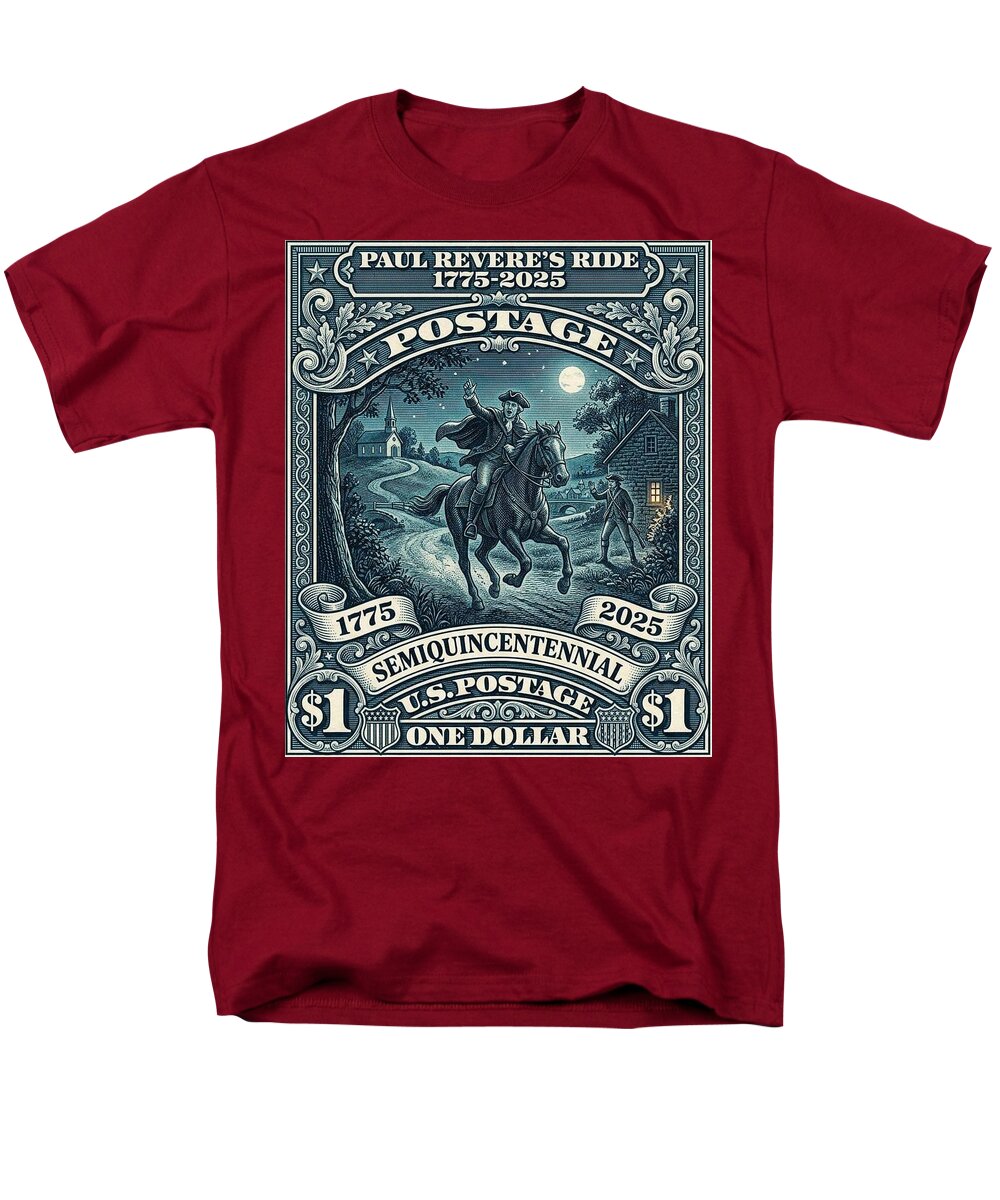Paul Revere $1 - Men's T-Shirt  (Regular Fit)