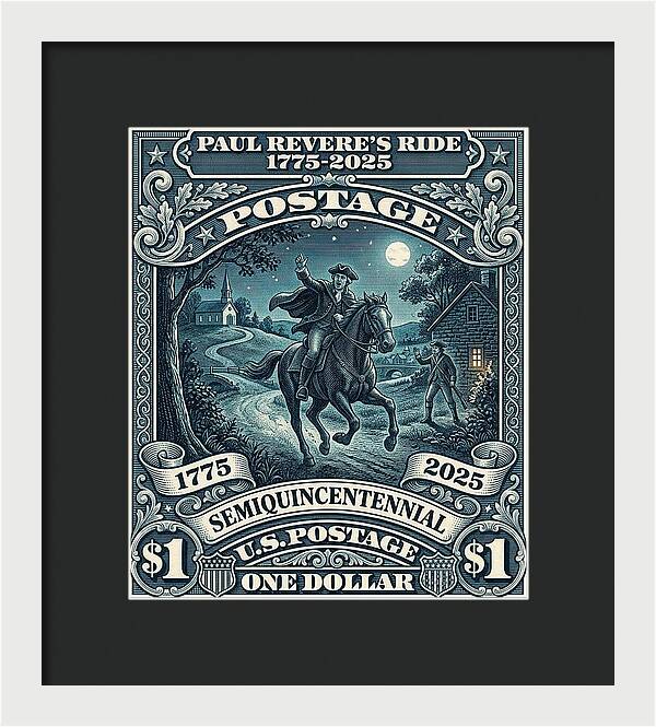 Paul Revere $1 - Framed Print