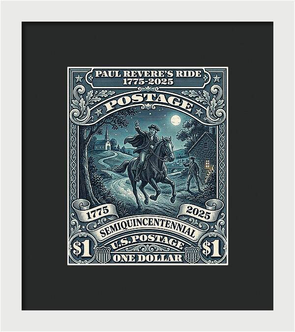 Paul Revere $1 - Framed Print
