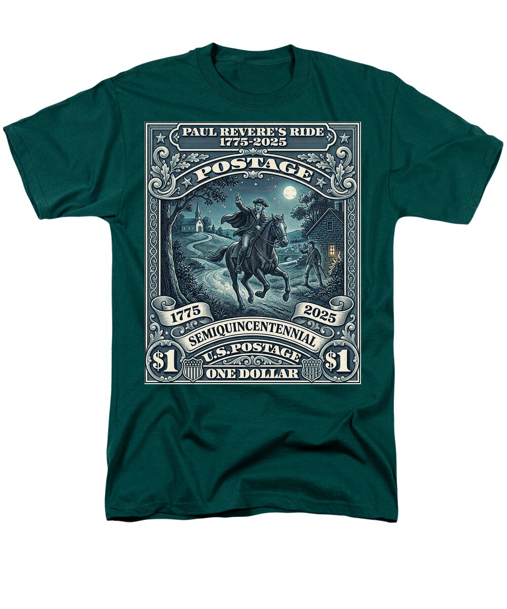Paul Revere $1 - Men's T-Shirt  (Regular Fit)