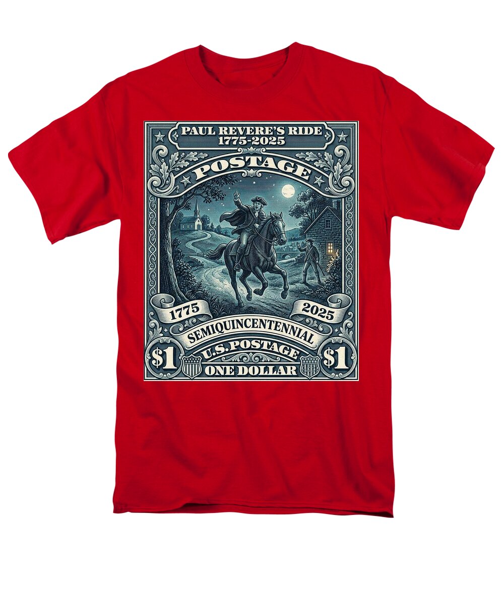 Paul Revere $1 - Men's T-Shirt  (Regular Fit)