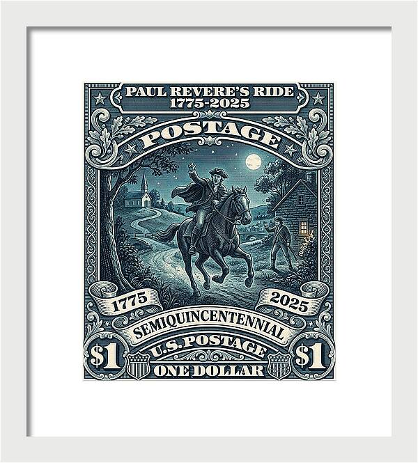 Paul Revere $1 - Framed Print